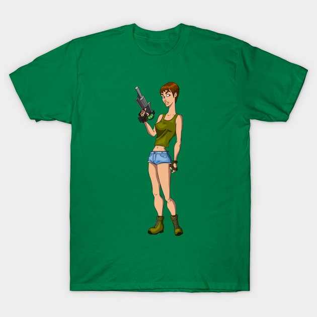 Action Girl! T-Shirt by AnishaCreations